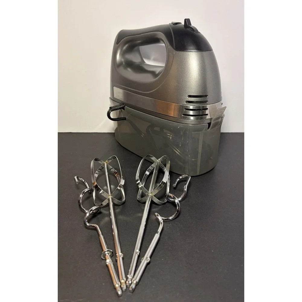 Mueller Electric Hand Mixer, 5 Speed 250W Turbo with Snap-on Storage Case